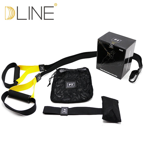 Gym Bodybuilding Adjustable Suspension Trainer Set Yoga Fitness Hanging Belt Custom Logo Exercise Straps