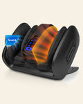 LX21 Foot and Calf Massager with Remote, Neuropathy & Plantar Fasciitis Relief, Granite Black