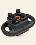 LX25 4 Head Percussion Massager with Infrared Light, Charcoal Black