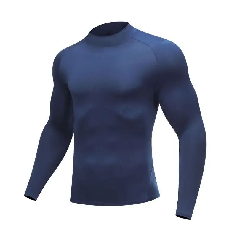Compression Quick Dry Long Sleeves T-Shirts for Men Breathable Running Basketball Fitness Training T-Shirts Outdoor Sports