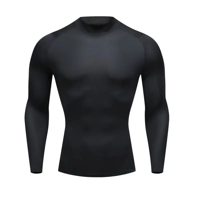 Compression Quick Dry Long Sleeves T-Shirts for Men Breathable Running Basketball Fitness Training T-Shirts Outdoor Sports
